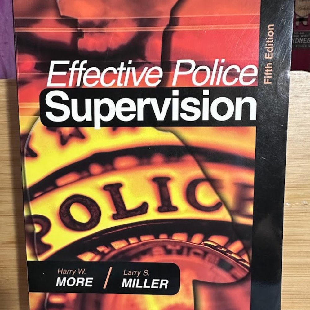 Effective Police Supervision